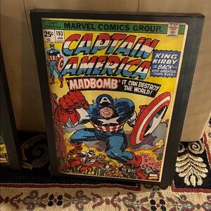 Captain America Comic Book Art